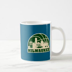 Milwaukee basketball milwaukee cityscape t shirt coffee mug