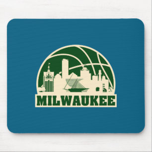 Milwaukee basketball milwaukee cityscape t shirt mouse pad