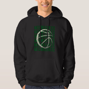 Milwaukee Basketball Wisconsin Basketball Wi B-Bal Hoodie