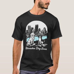 Milwaukee City Wisconsin Dog Lover T-Shirt