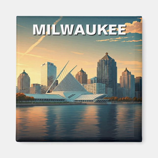 Milwaukee Museum of Art Travel Magnet (Front)
