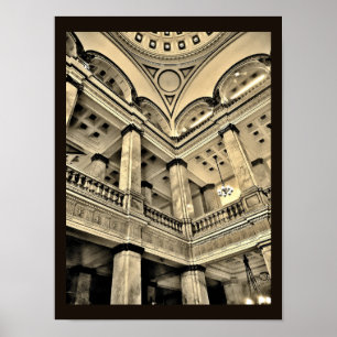 Milwaukee Public Library Interior Poster
