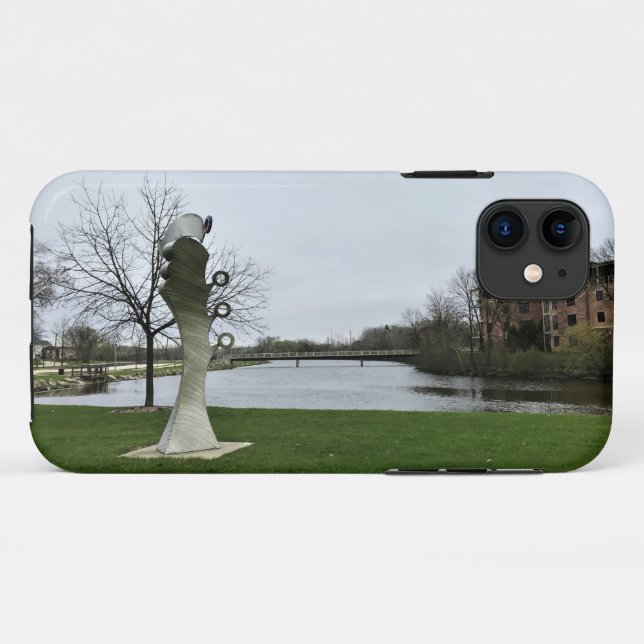Milwaukee River, West Bend, Wisconsin Case-Mate iPhone Case (Back (Horizontal))