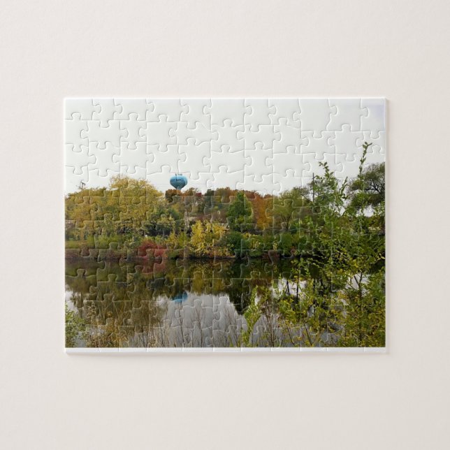 Milwaukee River, West Bend, Wisconsin Jigsaw Puzzle (Horizontal)
