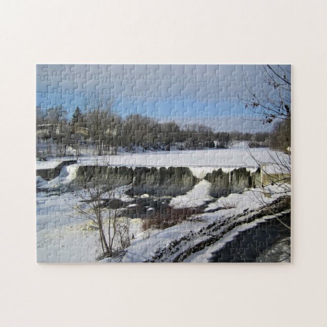 Milwaukee River, West Bend, Wisconsin Jigsaw Puzzle (Horizontal)