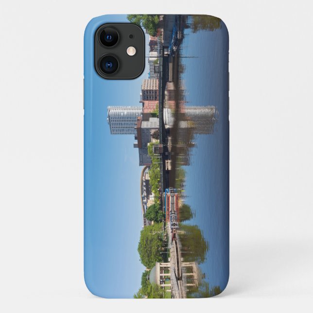 milwaukee riverfront and state street bridge  Case-Mate iPhone case (Back)