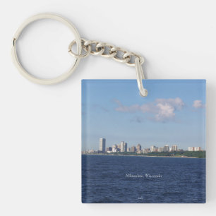 Milwaukee Skyline acrylic key chain