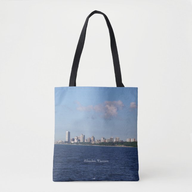 Milwaukee Skyline all over tote bag (Front)