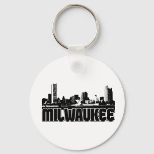 Milwaukee Skyline Key Ring