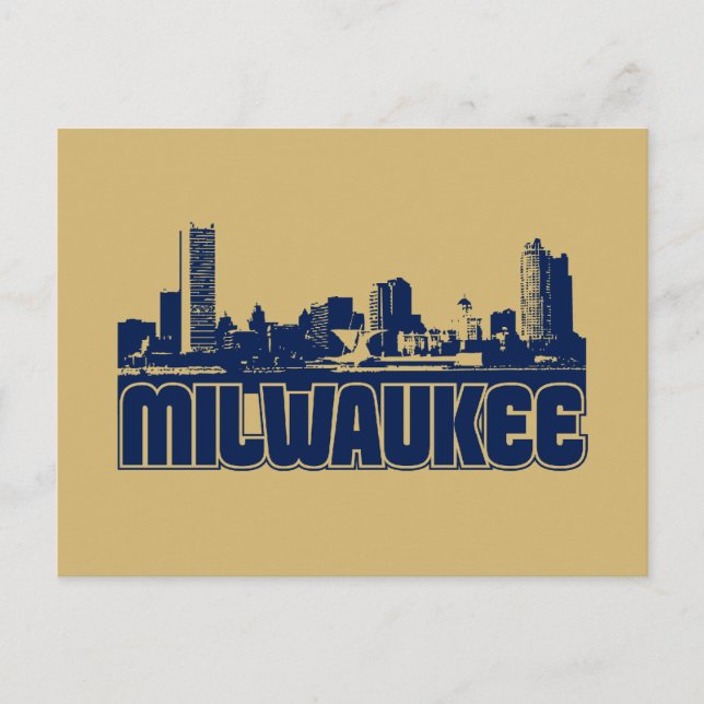 Milwaukee Skyline Postcard (Front)