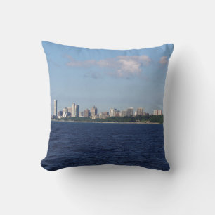 Milwaukee Skyline square pillow