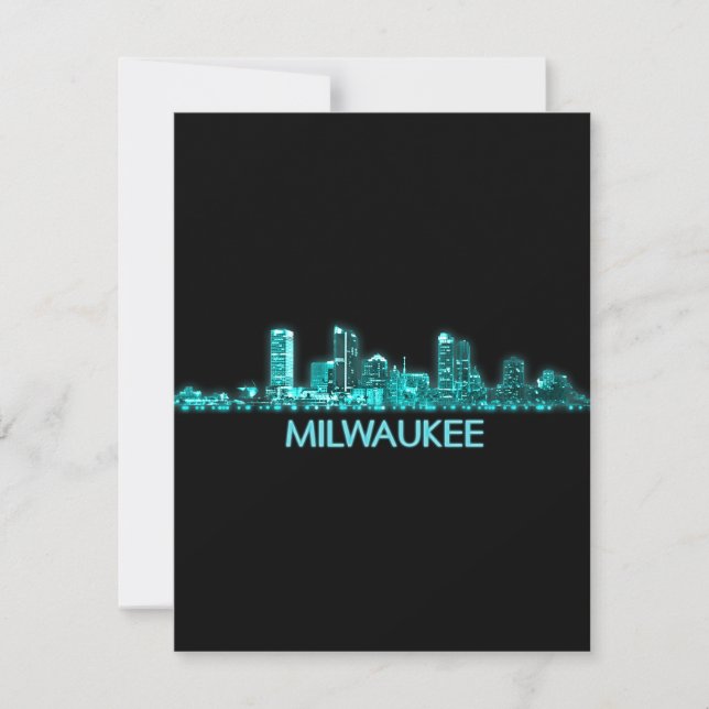 Milwaukee Skyline Thank You Card (Front)
