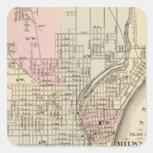 Milwaukee Square Sticker