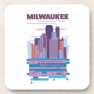 Milwaukee Travel poster Coaster