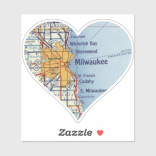 Milwaukee Vintage Map