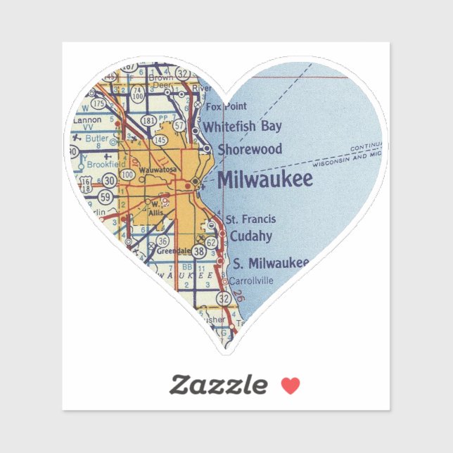 Milwaukee Vintage Map (Sheet)