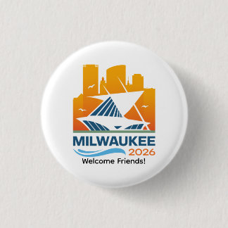Milwaukee Wisconsin 2026 International Convention 3 Cm Round Badge
