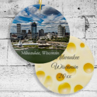 Milwaukee Wisconsin Cheese Head Christmas Keepsake