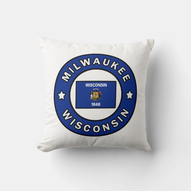 Milwaukee Wisconsin Cushion (Front)