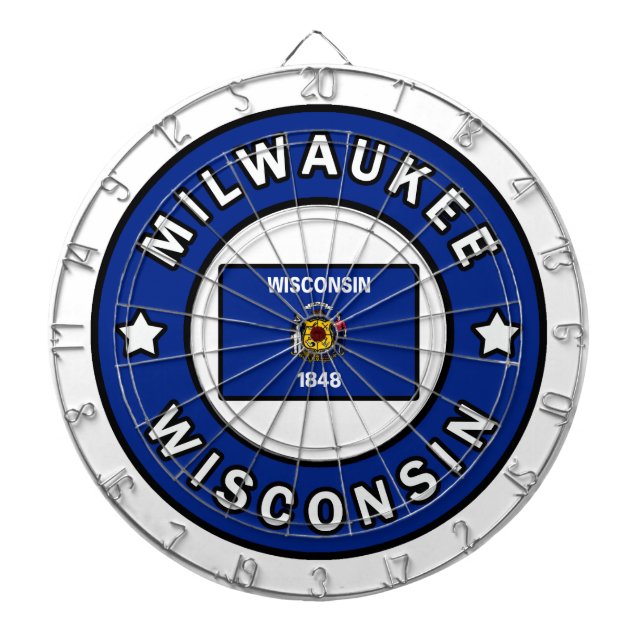 Milwaukee Wisconsin Dartboard (Front)