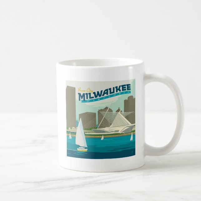 Milwaukee Wisconsin Harbour | Brew City Coffee Mug (Right)