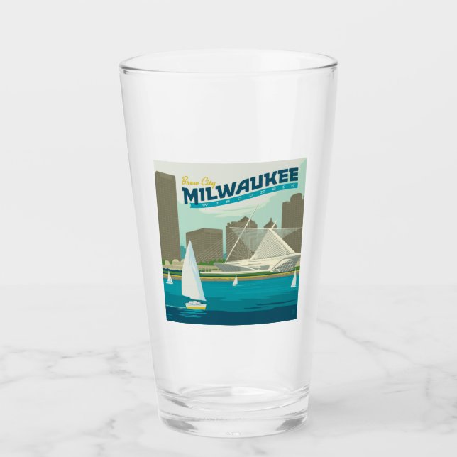 Milwaukee Wisconsin Harbour | Brew City Glass (Front)