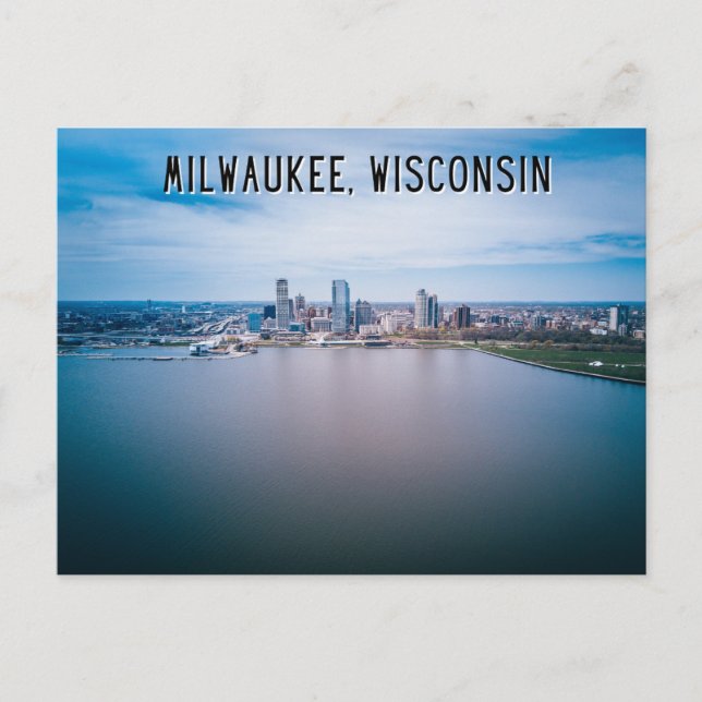 Milwaukee Wisconsin Lake Postcard (Front)
