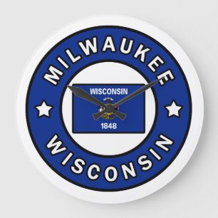 Milwaukee Wisconsin Large Clock