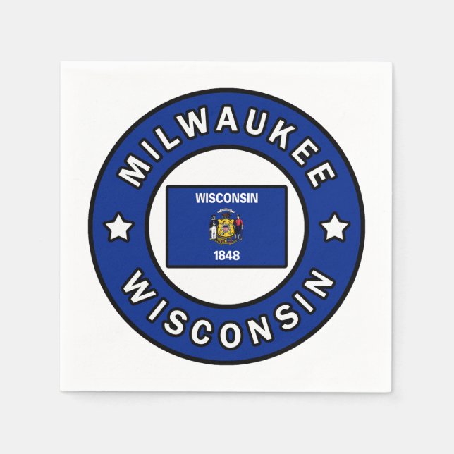 Milwaukee Wisconsin Napkin (Front)