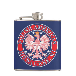 Milwaukee Wisconsin Polish Hip Flask
