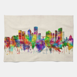 Milwaukee Wisconsin skyline Tea Towel