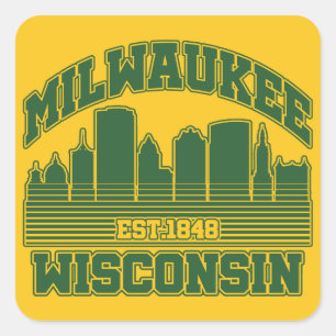 Milwaukee,Wisconsin Square Sticker