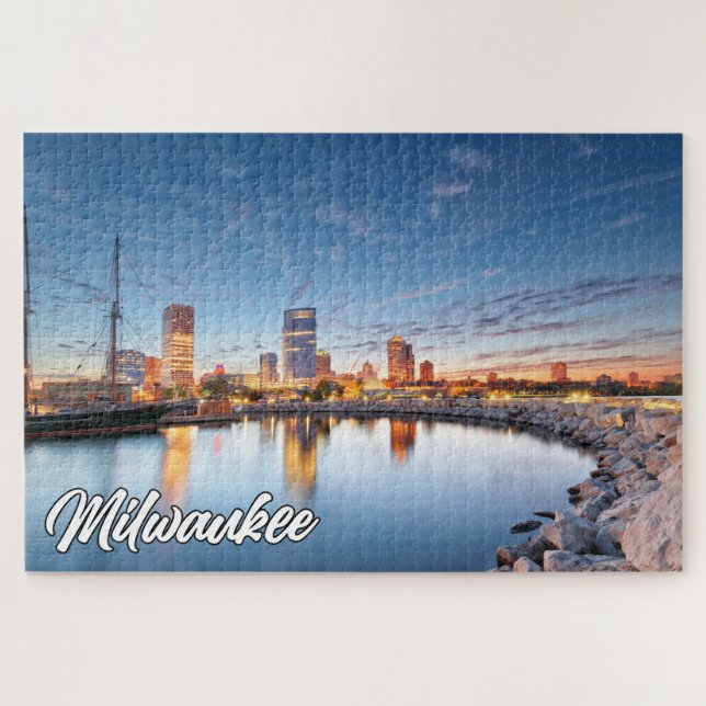 Milwaukee, Wisconsin, USA Jigsaw Puzzle (Horizontal)