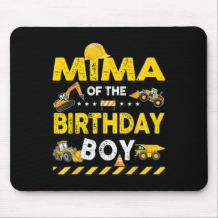 Mima Of The Birthday Boy Construction Worker Birth Mouse Pad
