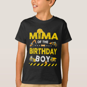 Mima Of The Birthday Boy Construction Worker Birth T-Shirt