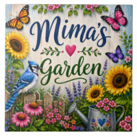 MIMA'S GARDEN CERAMIC TILE