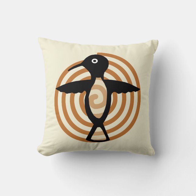 Mimbres Bird Pillow (Front)