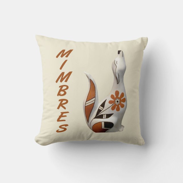 Mimbres Coyote Art Pillow (Front)