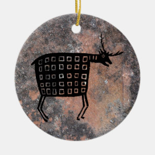 mimbres Pottery Design Ceramic Ornament