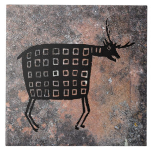 mimbres Pottery Design Ceramic Tile