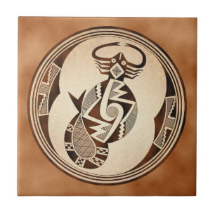 Mimbres Scorpion-Snake-Fish Tile