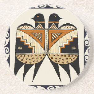 Mimbres Twin Birds Coaster