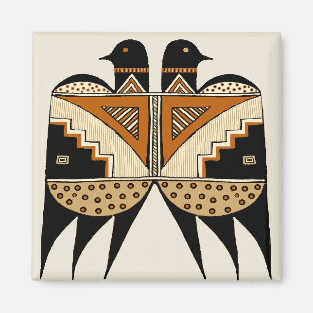 Mimbres Twin Birds Magnet (Front)