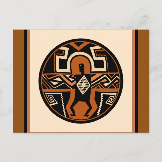 Mimbres Warrior Postcard (Front)