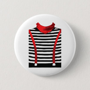 Mime Artist Performer Arts Halloween Costume Cospl 6 Cm Round Badge