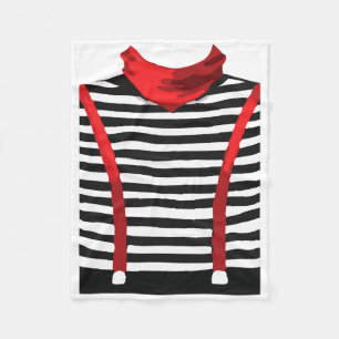 Mime Artist Performer Arts Halloween Costume Cospl Fleece Blanket