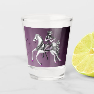 Mime Horse Riding Violinist  Shot Glass