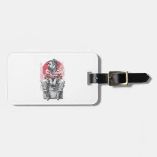 Mime Mastiff � Silent Funny Dog Luggage Tag
