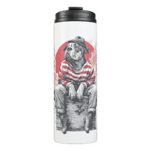 Mime Mastiff – Silent Funny Dog Thermal Tumbler