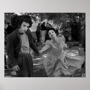 "Mimes in the Plaza" Poster by Rick Waldroup